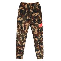 新款迷彩服套装男女军迷春秋外套服户外舒适弹力宽松劳保工作服装 黄花单裤子(弹力) M 80斤-90斤