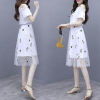 春夏季中长款半身裙网纱2021新款仙女裙显瘦百搭小清新大摆裙子 白色 半身裙 S