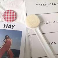 日本MUJI无印良品洗澡刷懒人后背沐浴搓澡刷子软毛不求人搓背神器 盒装精品无印款[白色一支]