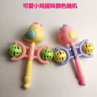 婴儿玩具3-6-12个月音乐软胶手摇铃小孩儿童女宝宝男孩益智0-1岁 可爱小鸡手摇铃颜色随机