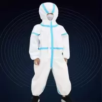 小孩防护服隔离衣儿童一次性连体带帽全身透气隔离 儿童隔离衣 110cm