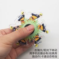 3D特效会动的指尖陀螺火影忍者卡通动态儿童成人手指陀螺减压玩具 火影鸣人[袋装]
