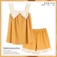 南极人冰丝睡衣女夏季2021年新款套装春夏天薄款女士家居服真丝绸 Y8303 #3185 M 建议100斤内