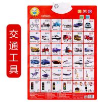 儿童数字1到100有声挂图声母韵母发声板幼儿早教认学宝宝拼音玩具 交通工具(送电池和挂钩)