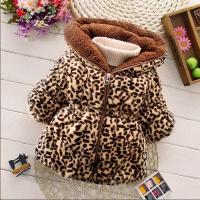 新款女童5豹纹棉衣2女宝宝3冬季外套4加绒加厚棉袄1岁婴儿毛毛衣 豹纹 73