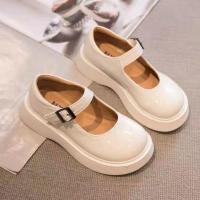 女童公主鞋2021春秋季新款黑色小皮鞋英伦风软底鞋子儿童单鞋夏季 F-108白色 鞋垫五双
