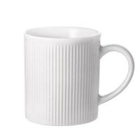 创意个性马克杯潮流咖啡杯家用陶瓷茶杯男女情侣喝水杯大容量杯子 (1个装)简约白