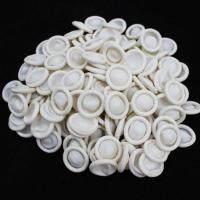 白色手指套橡胶手指套 乳胶手指套一次性白色手指套无尘无粉500g 乳白色 100g