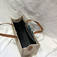 女包2021新款韩版手提公文包职业通勤简约时尚单肩斜挎帆布大包包 藏青色磁扣(市场低价面料) 喜欢便宜的首选