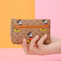 钱包女新款小零钱包女士迷你钥匙包时尚女学生韩版可爱硬币包卡包 棕色