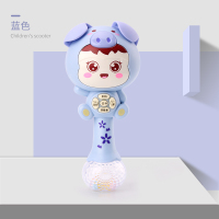 婴儿玩具0-1岁手摇铃音乐节奏棒小孩宝宝3-6-8-12个月5早教益智7 早教牙胶音乐棒（蓝色） 送电池螺丝刀