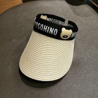 儿童草帽宝宝帽子女遮阳帽太阳帽男童防晒空顶帽女宝宝凉帽夏季潮 米色 1-6岁(47-51cm) 均码