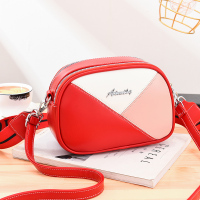 今年流行的小包包2021新款时尚夏天ins百搭女士单肩斜挎女相机包 大红拼