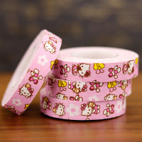 卡通古筝胶布免剪透气不伤手舒适儿童成人演奏型琵琶彩色指甲胶带 粉KT[四卷装](收藏加送剪刀)