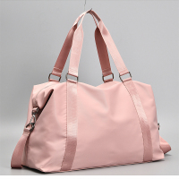 简诗曼手提旅行包大容量防水可折叠旅行袋男女行李包休闲健身包 粉红色 中