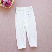 超薄无痕 新无骨网眼儿童防蚊裤 男女宝宝雅赛尔居家睡裤打底长裤 无痕网眼防蚊裤 白色 90码,身高85cm左右,两用裆
