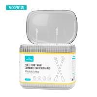 500支双头一次性棉签婴儿宝宝36支碘伏棉棒葫芦头化妆棉花棒 三种棉头组合装500支