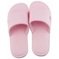 日式家居凉拖鞋女夏季浴室洗澡室内防滑家用软底塑料情侣拖鞋男士 浅粉 S码（建议35-37）