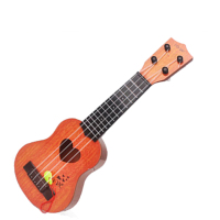 儿童吉他初学者吉他可弹奏吉他[拔弦片]尤克里里乐器玩具 小号优雅橙35CM 送琴谱拔片
