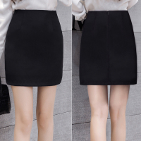 2021春夏新款职业裙女半身一步裙包臀裙黑色西装裙正装短裙子工装 819#不开叉(裙子内衬) XS