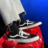 夏季男鞋子潮鞋2021年新款ins尤万斯低帮帆布鞋男韩版百搭滑板鞋 黑色 835 35