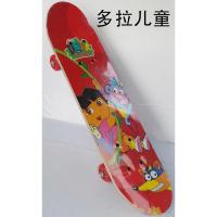 四轮卡通 双翘成人滑板双面图案 奥特曼滑板车加厚支架 多拉儿童