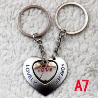 情侣钥匙扣一对创意简约锁匙扣链圈挂件小玩意恋爱表白小礼物实用 A7