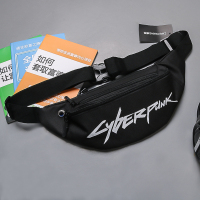 胸包男款单肩斜挎包牛津纺日系原宿潮挎包学生情侣腰包女韩版休闲 黑色