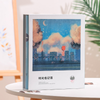 6寸200张家庭版相册本情侣小清新纪念册大容量插页式影集5寸7寸 时光会记得 5寸200张[标准/过塑都能放]
