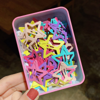 韩国儿童星星发夹五角星夹子头饰女童可爱bb夹刘海夹宝宝卡碎发 9#普通款五角星12个(店铺首页进群领红包雨)