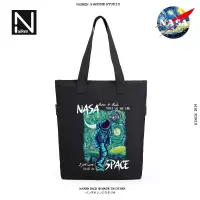 NASA梵高星空联名青年学生单肩包手提包袋补习袋布包男女休闲潮流 NASAX联名X升级款
