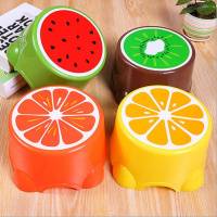 买1送1德国款加厚家用小板凳折叠凳子儿童便携式户外成人迷你凳子 小号水果椅随机颜色()