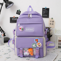 书包女初中生小学生轻便清新可爱少女心三到五六年级大容量双肩包 JYN紫色单包 收藏加购优先发货