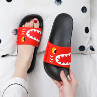 拖鞋女夏季外穿浴室洗澡防滑软底家居家用可爱情侣室内儿童凉拖男 黑红[小恐龙]偏小一码 39-40[适合38-39脚穿]