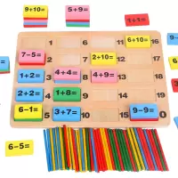 幼儿童玩具数字拼图早教益智力开发动脑1-3岁半宝宝2男孩女孩积木 100片运算积木