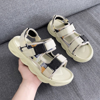 2021夏季新款凉鞋男防臭防滑耐磨男士潮流软底外穿越南沙滩凉拖鞋 米色 39