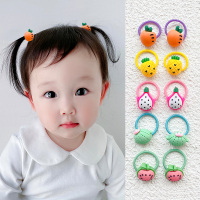宝宝扎小啾啾发圈韩国儿童皮筋小号不伤发弹性好头饰女童头绳发饰 1#胡萝卜10件套