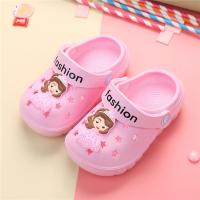 可爱宝宝儿童洞洞凉鞋小童1-8岁婴幼儿防滑夏季轻底新款女童包头 1815-45粉色苏菲亚 130码内长约12.8厘米