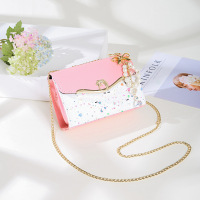 春夏款女包小包2020新款单肩斜挎链条包时尚女式小方包小清新挎包 小号粉色