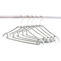 10只加厚宽肩无痕塑料衣架衣挂衣服挂成人家用衣撑大衣架晾晒衣架 北欧蓝 10个