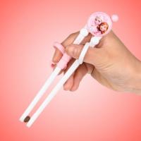 迪士尼儿童初学筷子幼儿训练筷子2-10岁纠正小孩学习筷子宝宝餐具 冰雪圆头单筷子 不是立体图案