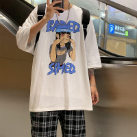 工装裤男夏天痞帅九分裤子2021新款青少年束脚男士休闲裤夏季薄款 3858白色 M