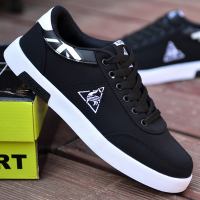 2021新款夏季新款男鞋潮流百搭鞋子男士休闲鞋学生小白鞋板鞋潮鞋 8608黑色 39