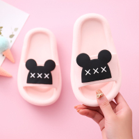 夏天室内家用外穿洗澡防滑软底卡通男女亲子凉拖鞋可爱 粉色耳朵款 24-25码/内长15cm 约适合平时25-26码