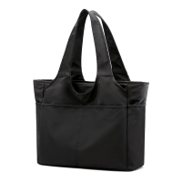 包包大容量女大气简约2021年新款牛津布女士手提包百搭防水尼龙包 黑色