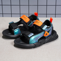 杰米尼男童凉鞋软底2021新款夏天儿童中大童沙滩鞋男孩防滑夏款鞋 1号收藏送礼品 黑桔(偏小一个码 28 码内长18 厘