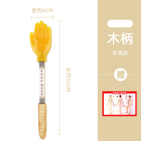 经络拍硅胶拍痧板拍拍棒捶背敲打器锤肩神器家用养生按摩颈肩专用 普通款木柄拍痧板赠经络图
