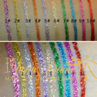 国标舞拉丁舞台妆表演亮晶晶片眼线液笔眼影珠光闪粉彩色成人儿童 5#一支紫色