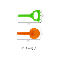 耐摔惯性工程车儿童玩具挖掘机仿真挖挖土机翻斗车搅拌车钩机模型 沙铲+沙耙
