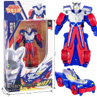 奥曼车神奥特曼变形儿童机器人偶超人怪兽套装男孩玩具 赛罗车 4.5寸